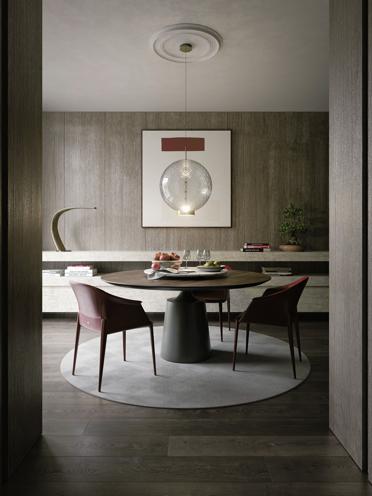 Cattelan Italia Yoda Wood Dining Table, view 2