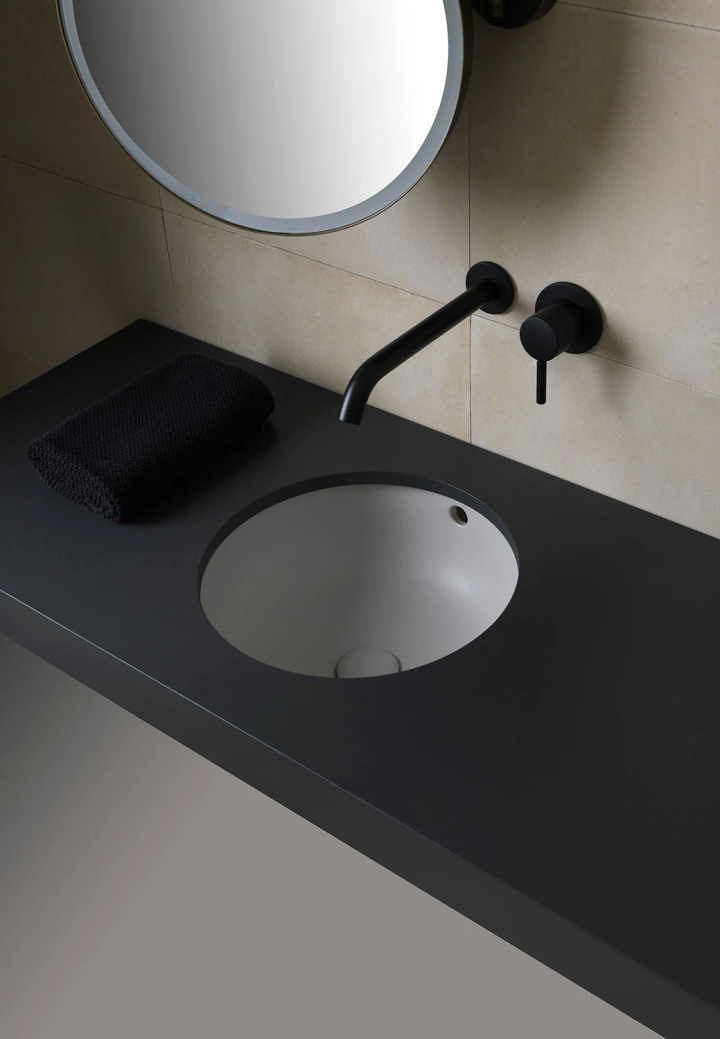 Ceramica Cielo Round Undermount Basin, view 2