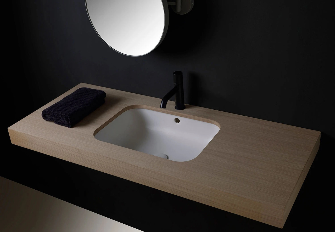 Ceramica Cielo EJLASPR Rectangular Undermount Sink, view 2