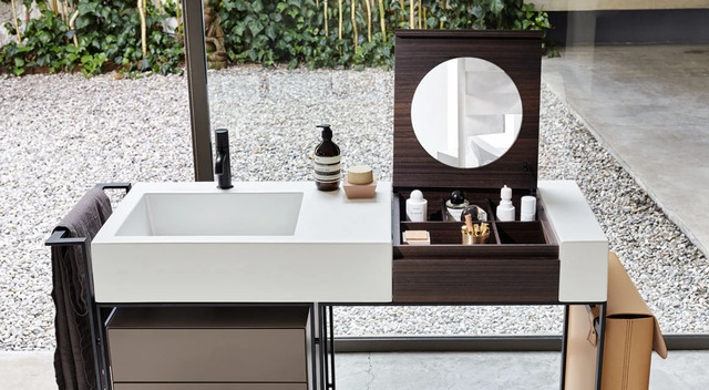 Narciso Ceramica Cielo Dressing Table