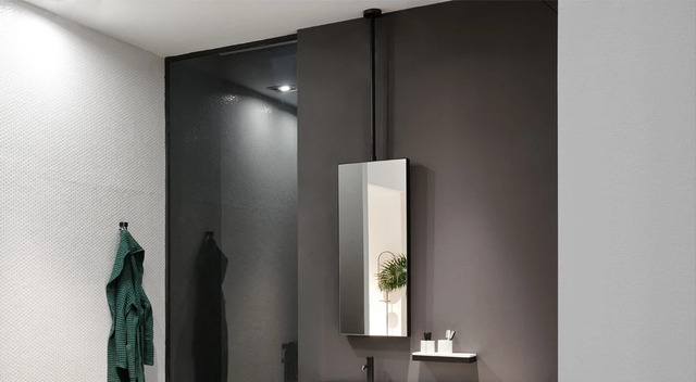 Argo Ceiling-Mounted Mirror, Ceramica Cielo
