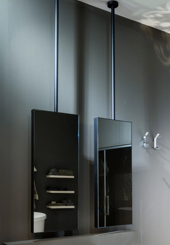 Argo Ceiling-Mounted Mirror, Ceramica Cielo, view 2