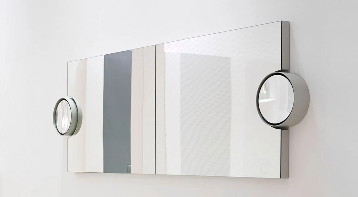 Polifemo LED Mirror with Switch, Ceramica Cielo