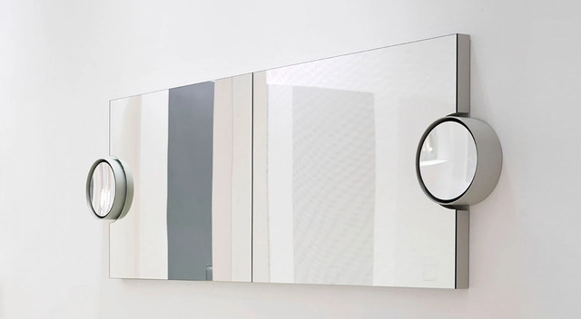 Polifemo LED Mirror with Switch, Ceramica Cielo