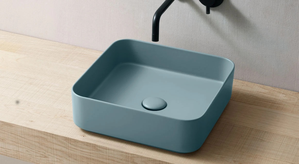 Shui Comfort 40 Square Sink. Ceramica Cielo