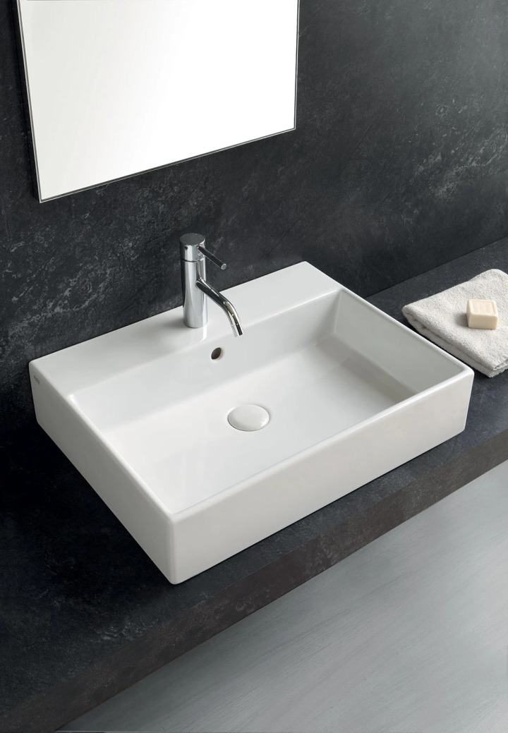 Ceramica Cielo Rectangular Washbasin 50, view 2