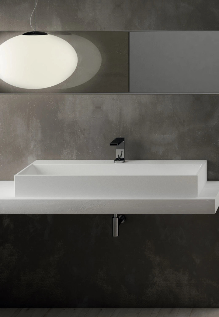 Ceramica Cielo 100 Rectangular Basin, view 2
