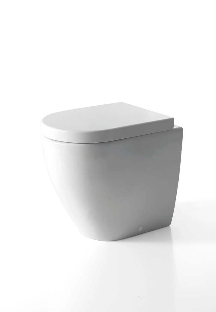 MINI Floor-Mounted Toilet with Vertical Outlet, Ceramica Cielo, view 2