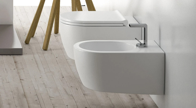 NEW Ceramica Cielo Wall-Hung Bidet with One Tap Hole