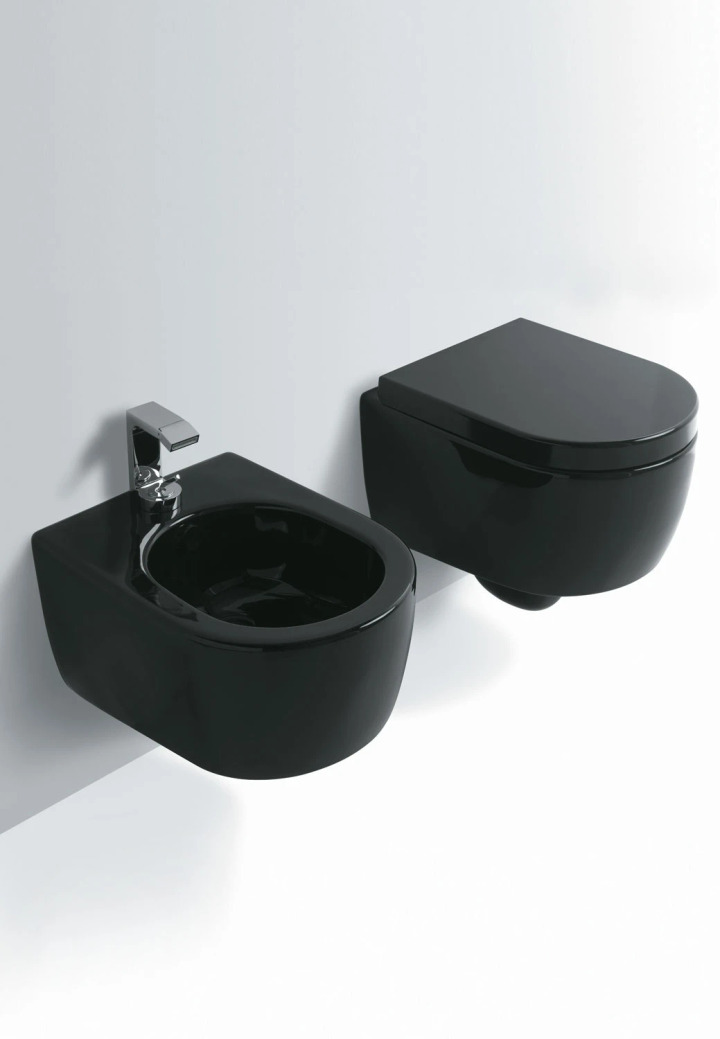 MINI Wall-Hung Bidet with One Tap Hole, Ceramica Cielo, view 2
