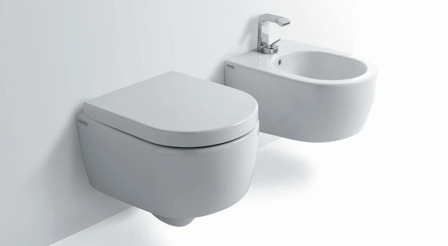 MINI Rimless Wall-Hung Toilet, Ceramica Cielo