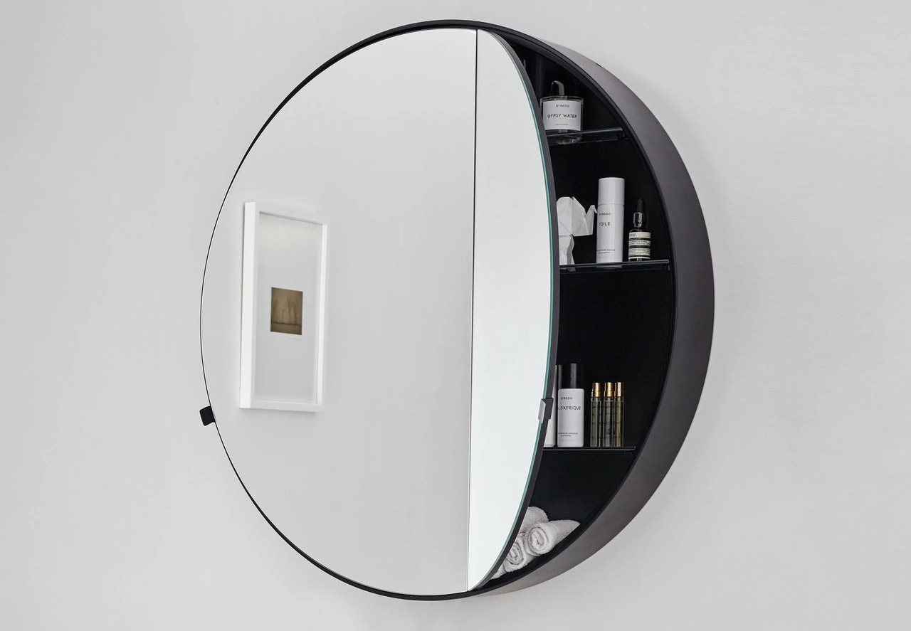 Round Box Mirror by Ceramica Cielo, view 3