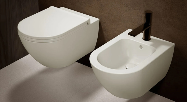 Wall-Hung Toilet, RIMLESS Ceramica Cielo