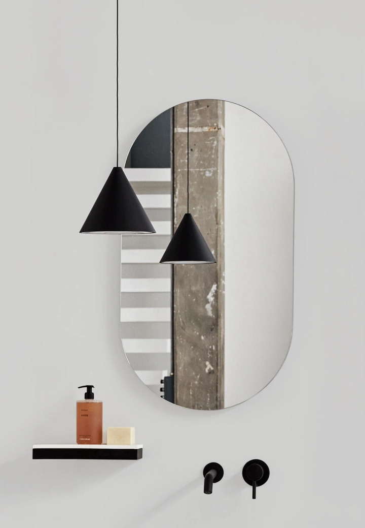 Ceramica Cielo Oval Mirror, view 4