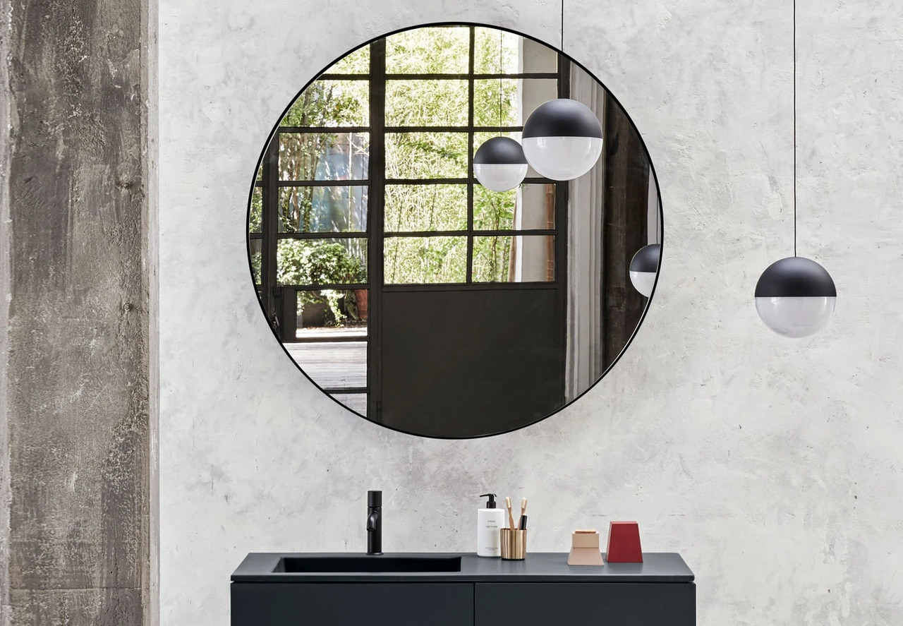 Round Mirror Ceramica Cielo, view 3