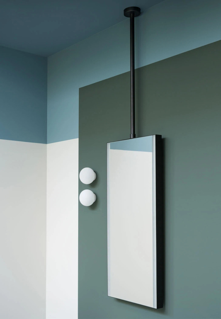 Argo Ceiling-Mounted Mirror, Ceramica Cielo, view 4
