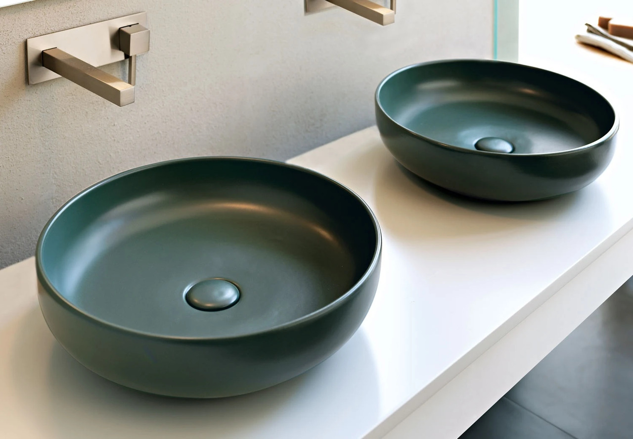 Ø45 Ceramica Cielo Countertop Basin Without Overflow, view 3