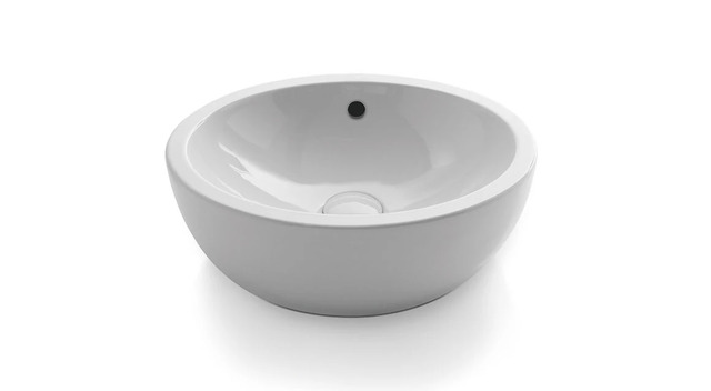 Ceramica Cielo Countertop Basin with Overflow (42 × 16.5 cm)