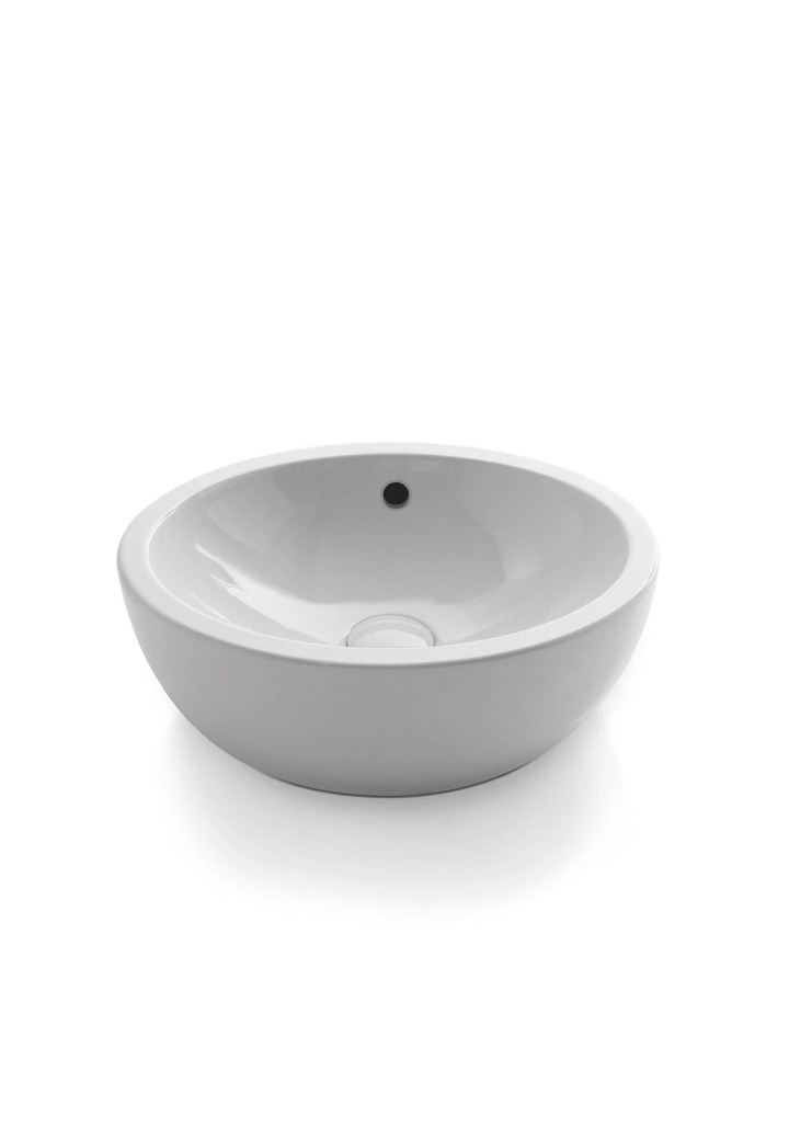 Ceramica Cielo Countertop Basin with Overflow (42 × 16.5 cm), view 2
