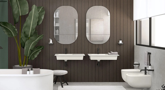 60 cm Wall-Mounted Sink, Ceramica Cielo