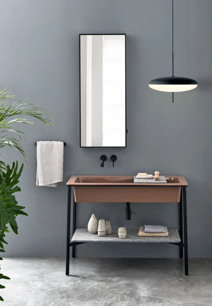 Catino Rettangolare with Shelf Ceramica Cielo, view 2