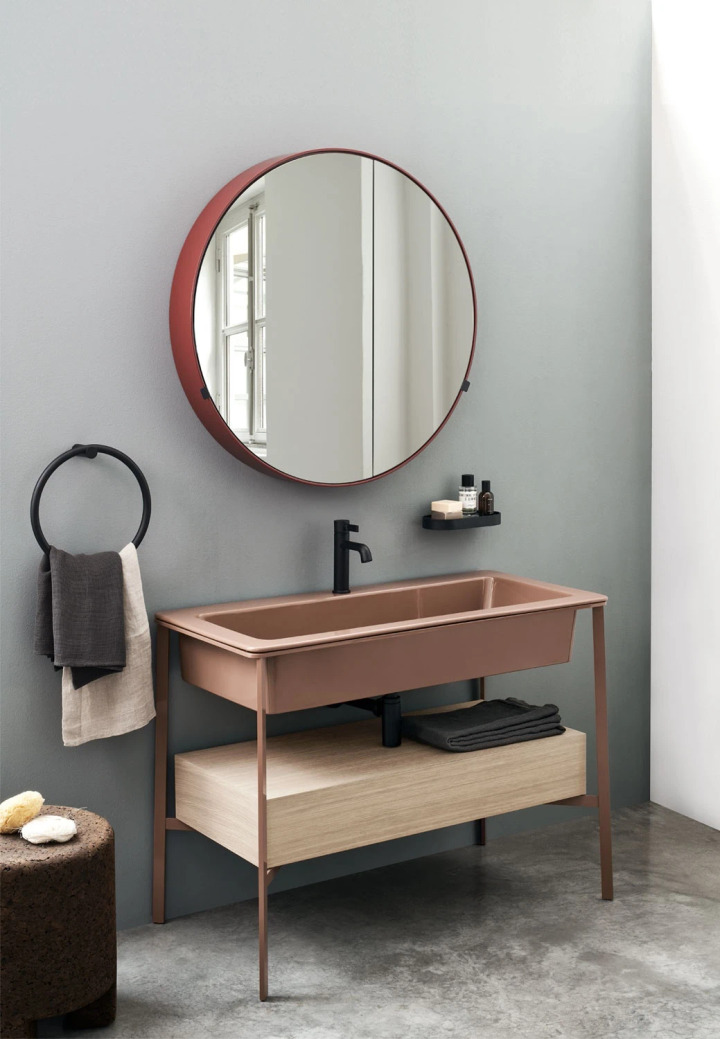 Catino Rettangolare with Shelf Ceramica Cielo, view 3