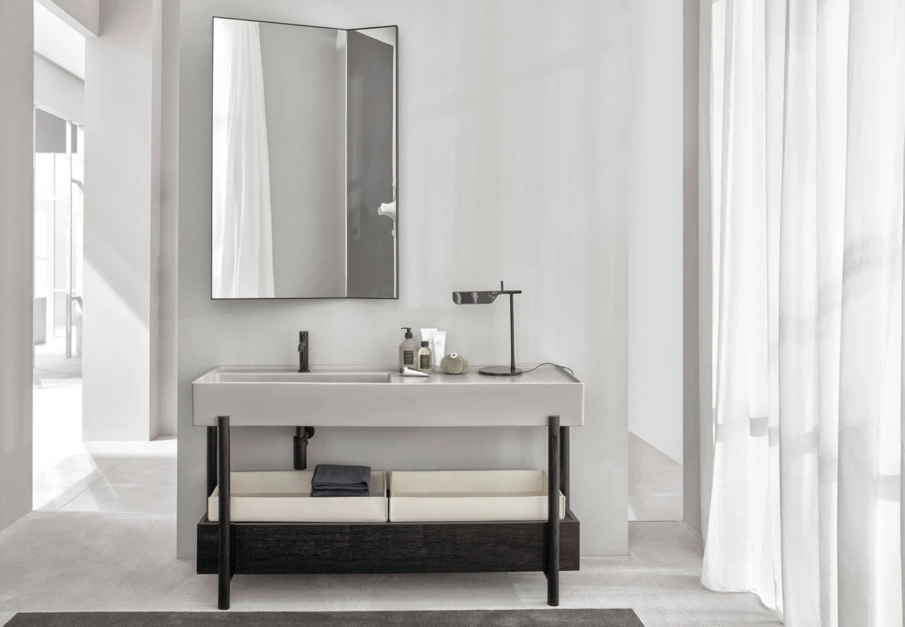 Plinio 140 Ceramic Basin with Ceramica Cielo Vanity Unit