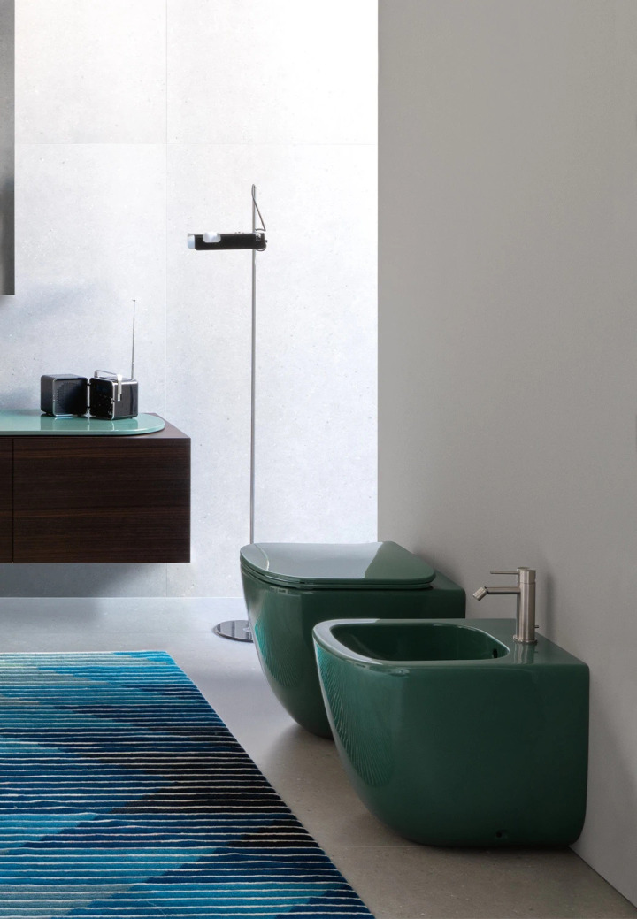 Era Wall-Faced Rimless Toilet, Ceramica Cielo, view 3