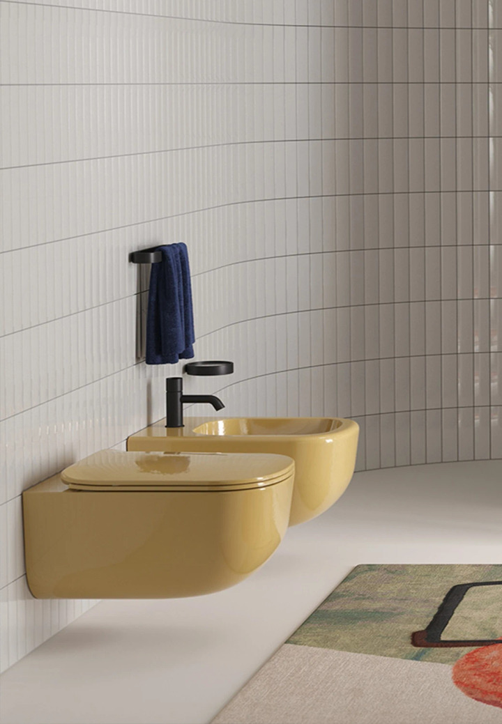 Wall-Hung Rimless Toilet, Ceramica Cielo Era (ERVSK), view 3