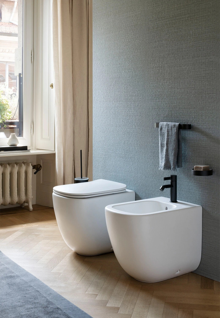 Era Wall-Faced Rimless Toilet, Ceramica Cielo, view 2