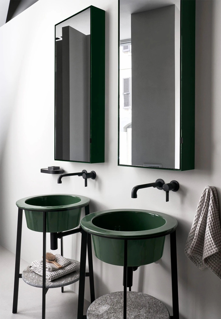 Simple Tall Box Mirror. Ceramica Cielo, view 2