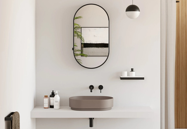 Mare 60 Oval Washbasin, Ceramica Cielo