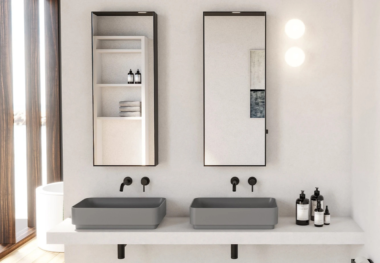 Mare 60 Rectangular Washbasin by Ceramica Cielo