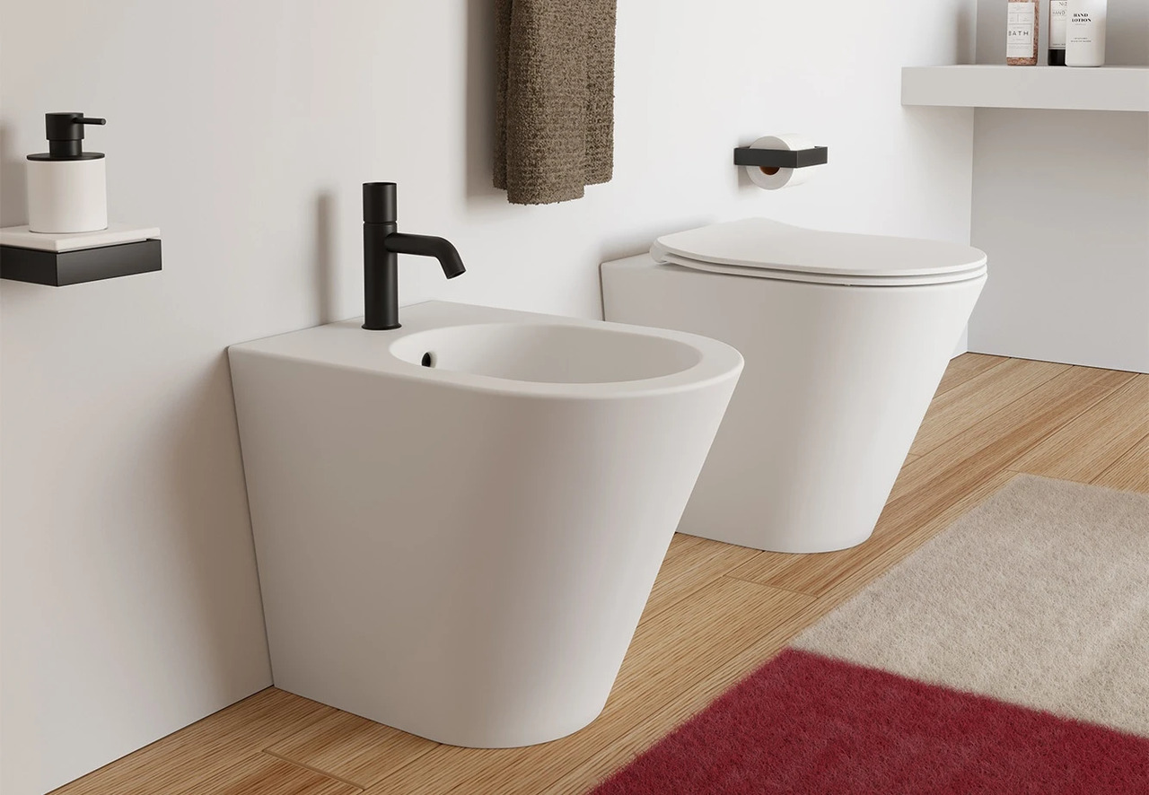 Mare Wall-Hung Rimless Toilet by Ceramica Cielo