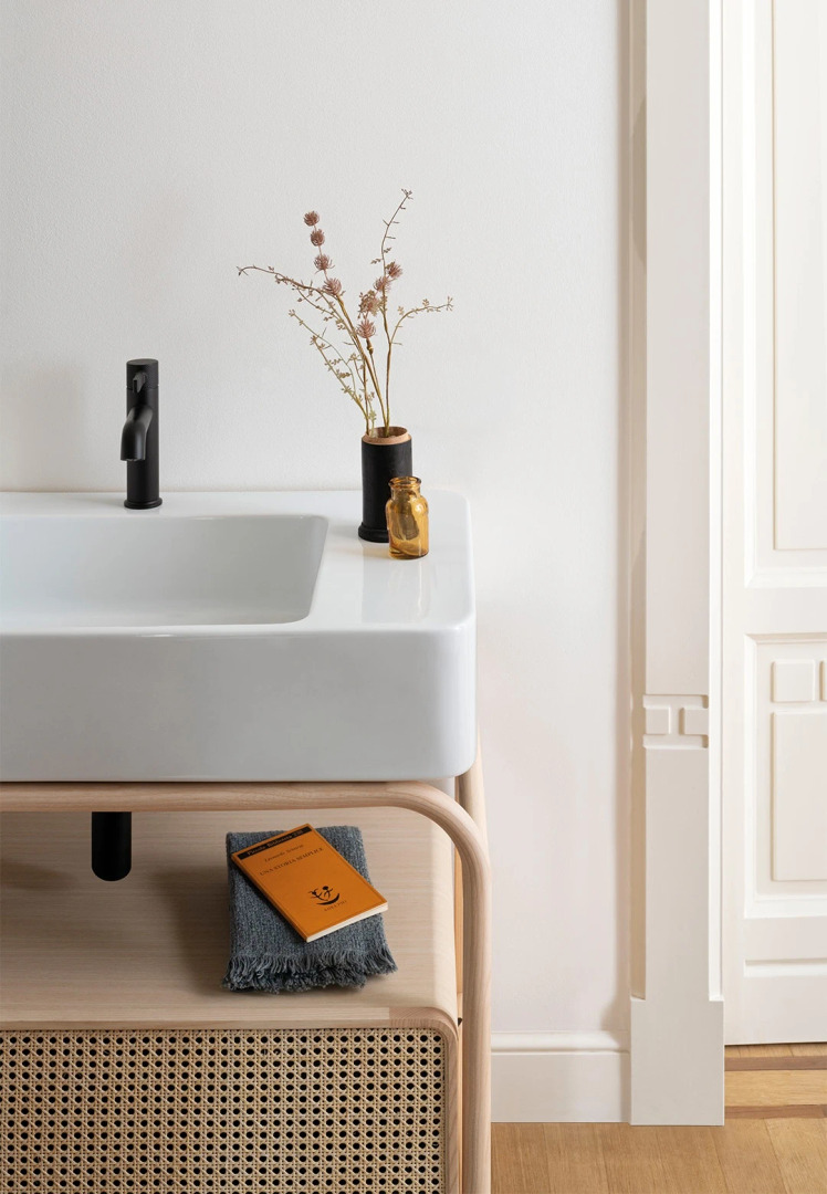 Marcel Basin with Ceramica Cielo Vanity Unit, view 3