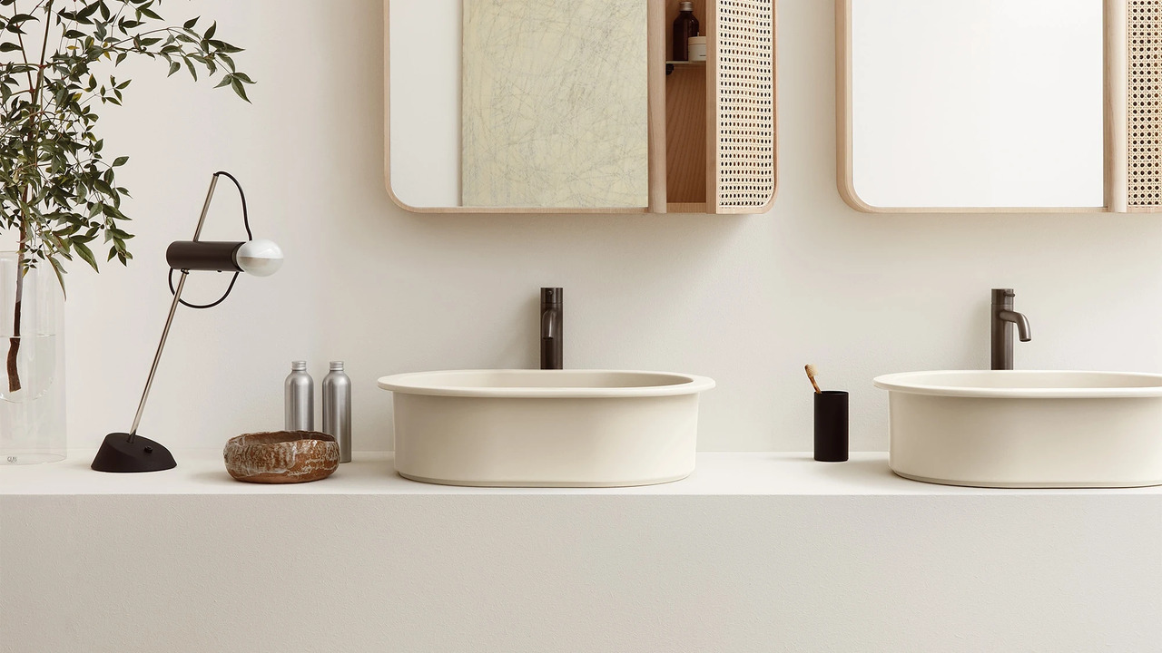 Catino 45 Round Countertop Basin, Ceramica Cielo, view 3