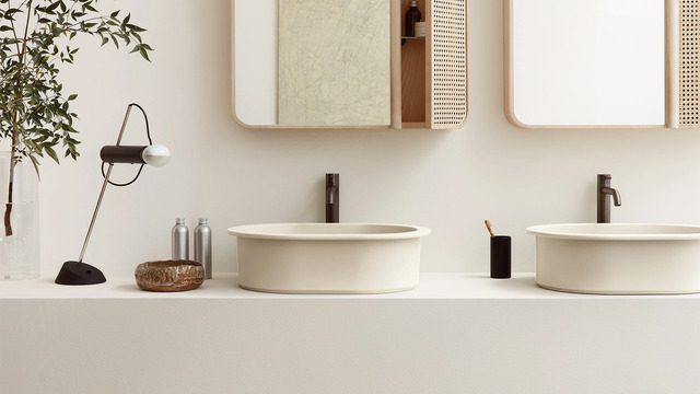Catino 65 Oval Countertop Basin, Ceramica Cielo (65 × 45 × 16 cm)