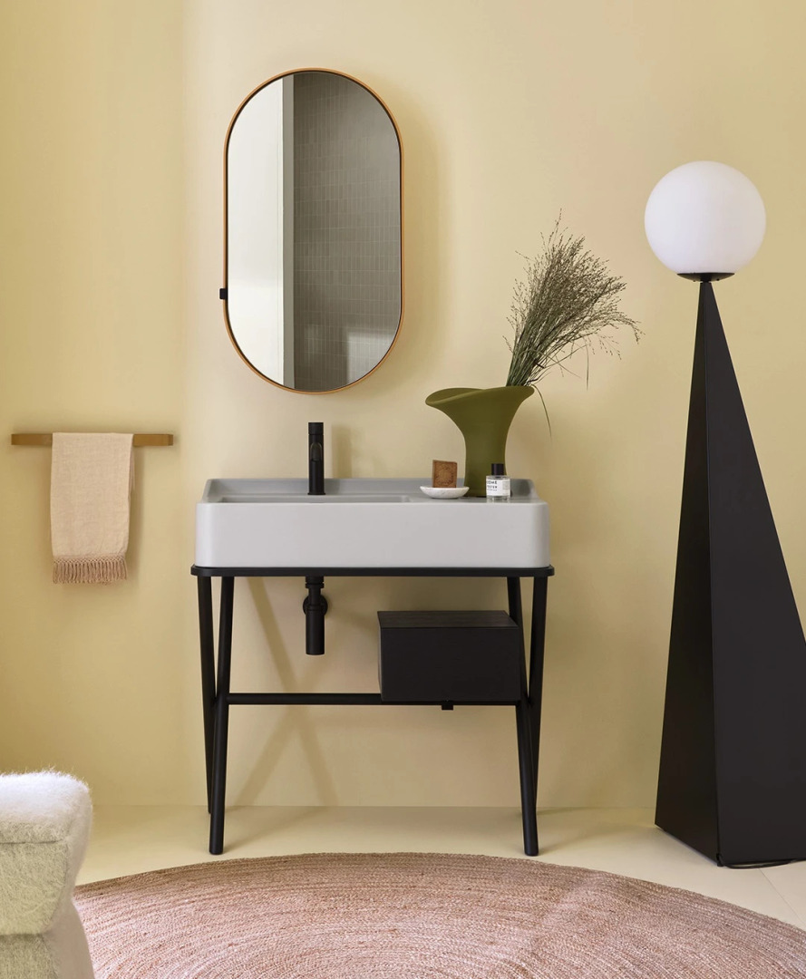 Siwa Washbasin with Vanity Unit, Ceramica Cielo, view 2