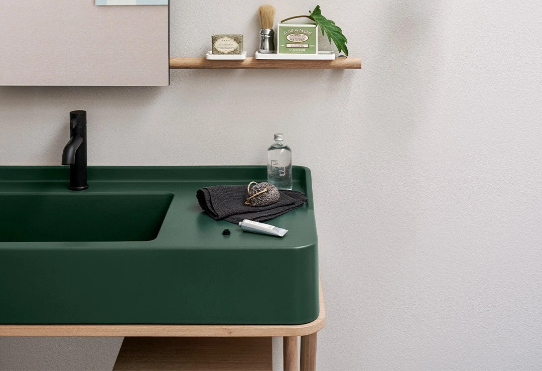 Siwa Washbasin with Vanity Unit, Ceramica Cielo, view 4