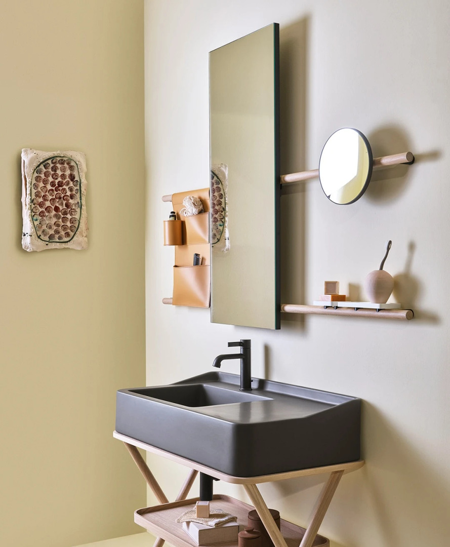 Siwa Washbasin with Vanity Unit, Ceramica Cielo, view 3