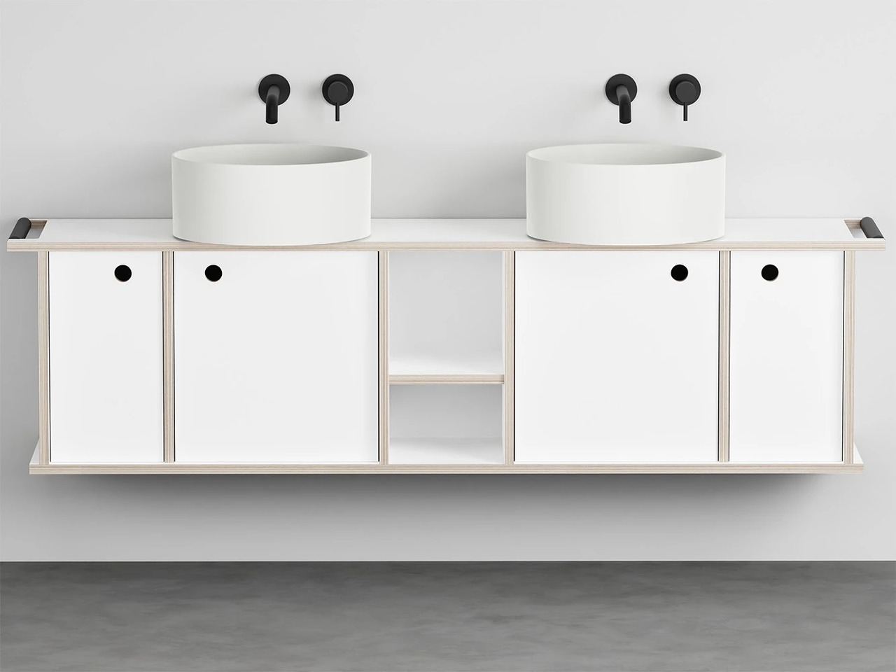 Theo 175 with 4 Doors and Open Compartment, Ceramica Cielo