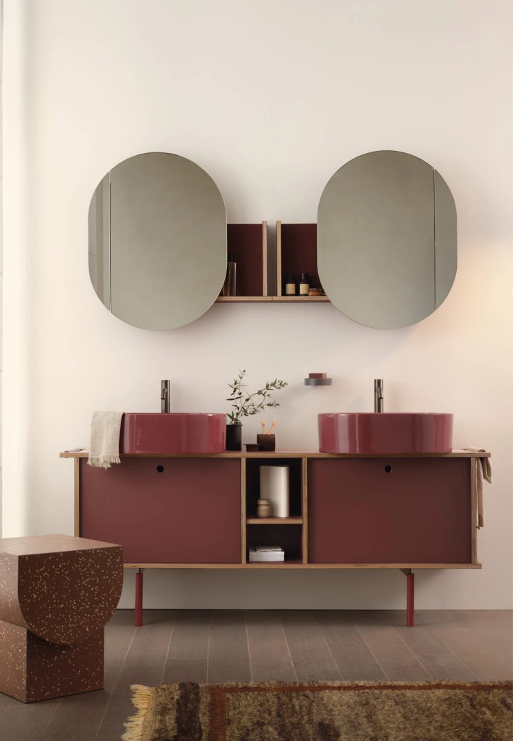 Theo 175 with 2 Doors and Open Compartment, Ceramica Cielo, view 2
