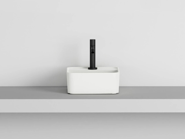 Square One-Hole Washbasin | Ceramica Cielo