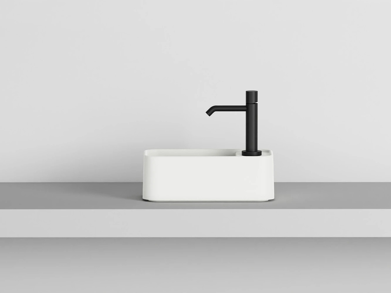 Rectangular Single-Hole Washbasin | Ceramica Cielo