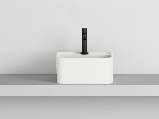 Square 35 Sink with One Tap Hole | Ceramica Cielo