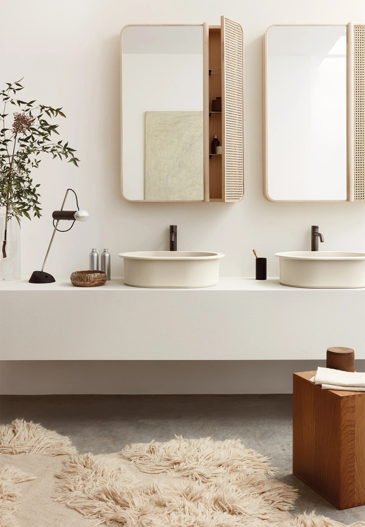 Catino 65 Oval Countertop Basin by Ceramica Cielo (65 × 44 × 16 cm), view 3