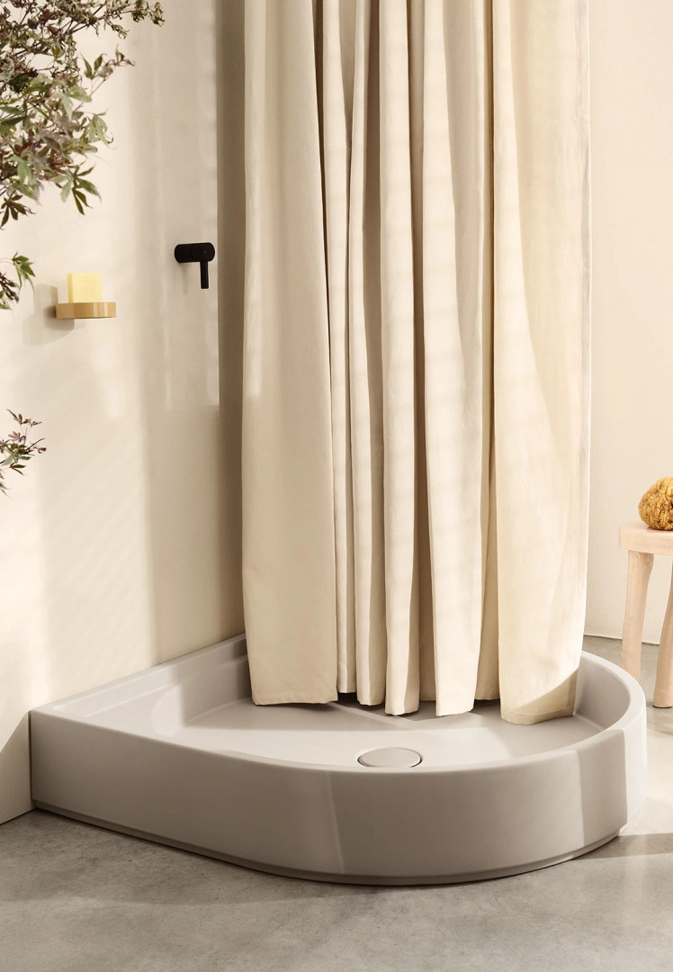 Augusto Shower Tray. Ceramica Cielo, view 2