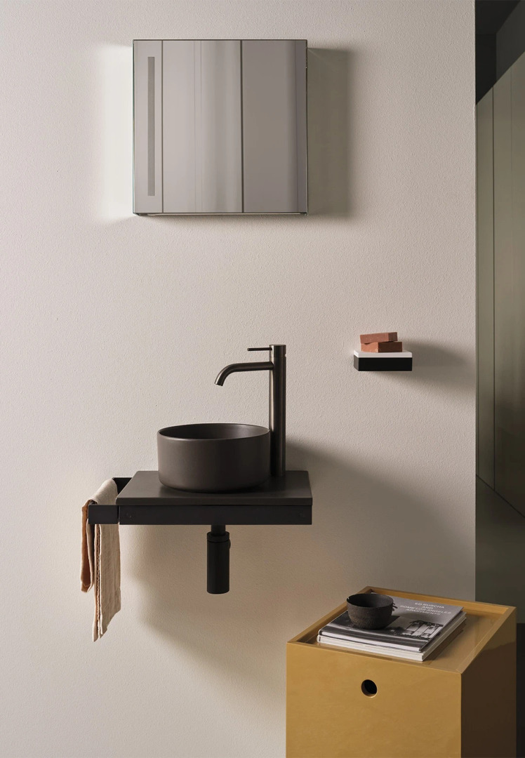 Minimo Ceramica Cielo Round Basin, view 2