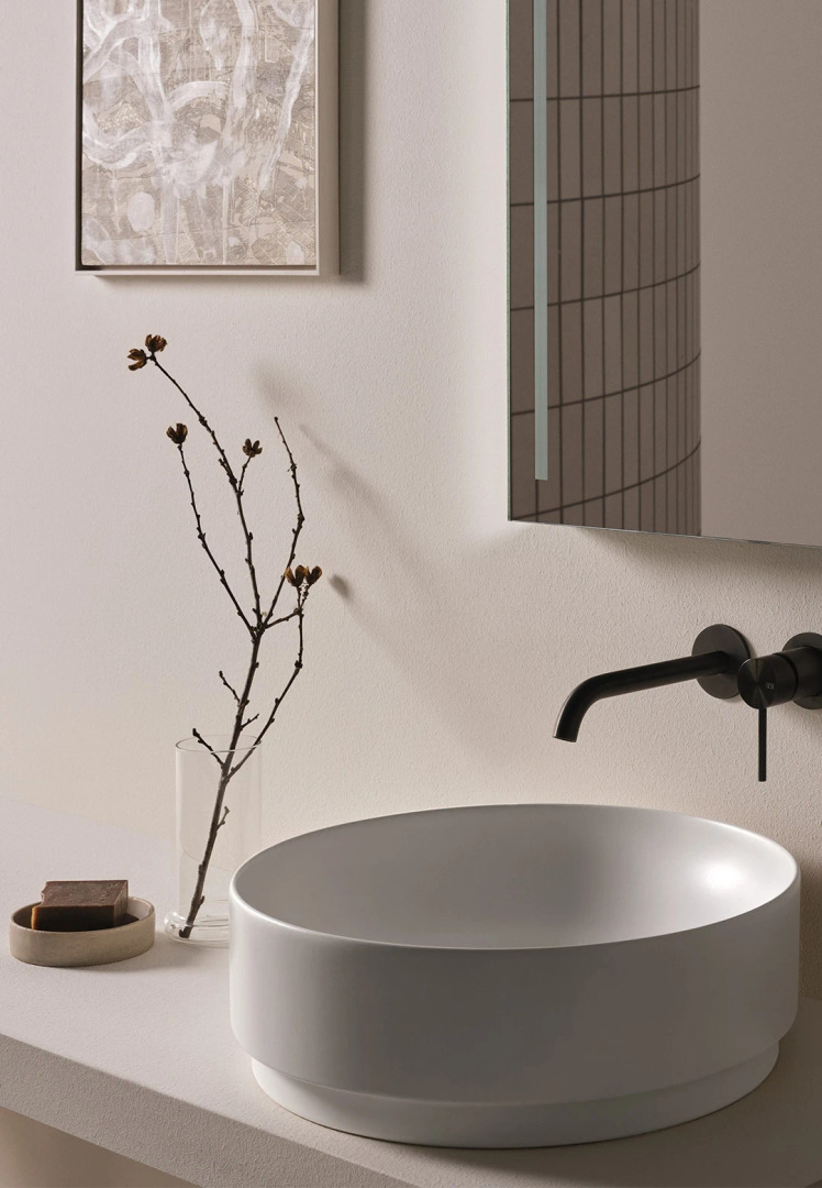 Mare 45 Round Sink by Ceramica Cielo, view 3