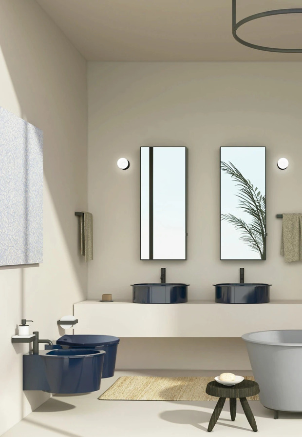 Catino 45 Round Countertop Basin, Ceramica Cielo, view 4